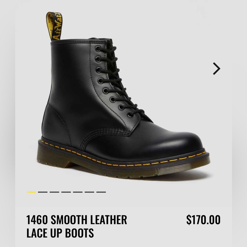 1460 Smooth Leather Lace Up Doc Martens